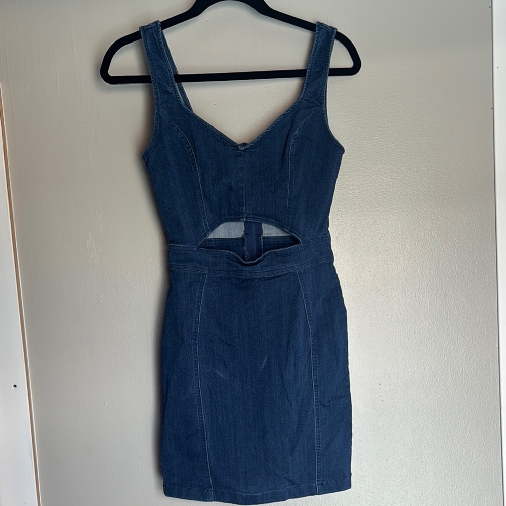 Stretchy Denim Bodycon Dress